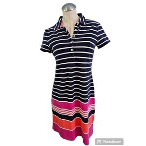 3/$25 Lands' End Size S 6 8 Multi-color Polo Dress